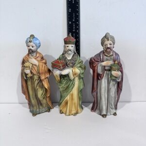Vintage Homco Nativity Scene Wisemen Set Of‎ 3 #5207P